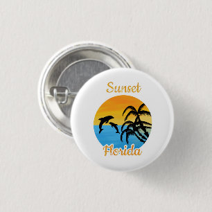 Niedlicher Sonnenuntergang in Florida Button