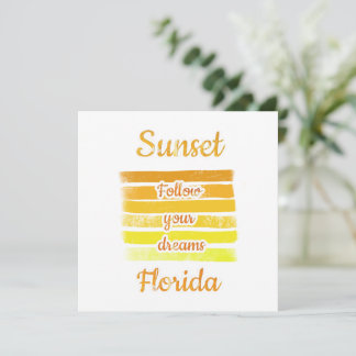 Niedlicher Sonnenuntergang in Florida Einladung