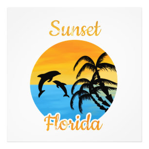 Niedlicher Sonnenuntergang in Florida Fotodruck