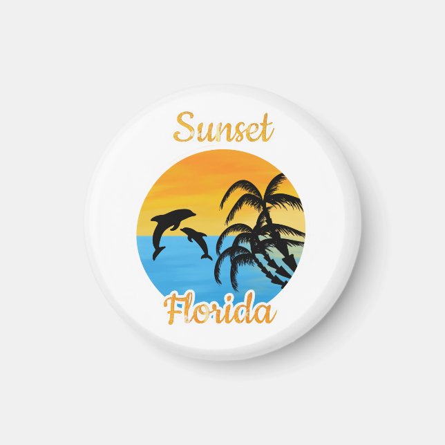 Niedlicher Sonnenuntergang in Florida Magnet (Vorne)