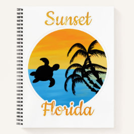 Niedlicher Sonnenuntergang in Florida Notizbuch