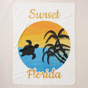 Niedlicher Sonnenuntergang in Florida Sherpadecke