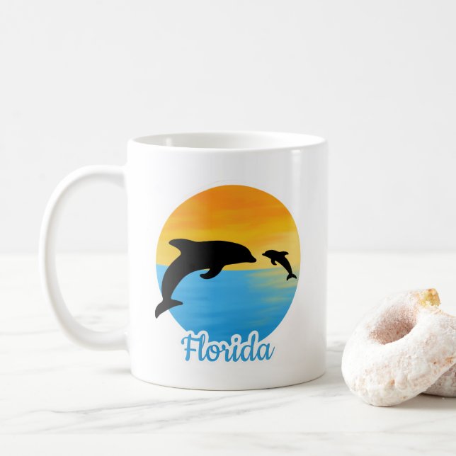 Niedlicher Sonnenuntergang in Florida Tasse (Mit Donut)