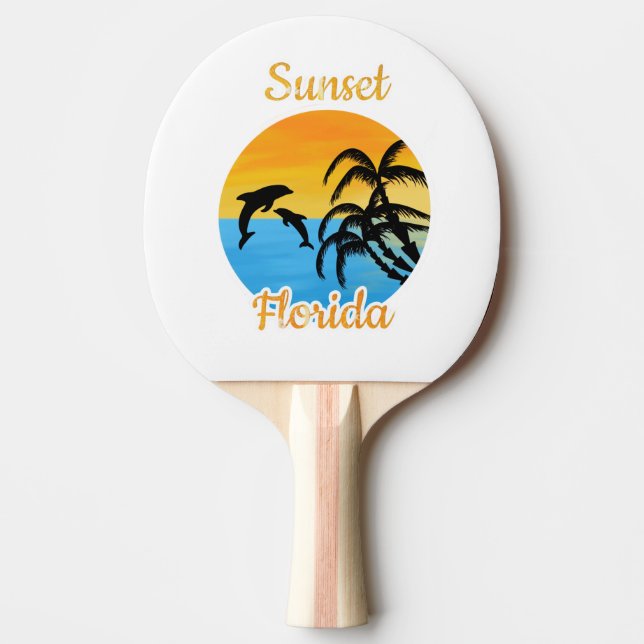 Niedlicher Sonnenuntergang in Florida Tischtennis Schläger (Vorderseite)