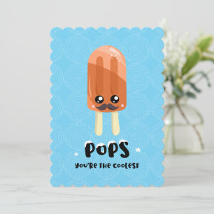 Niedlicher sonniger Cooler Popsicle Vatertag Karte