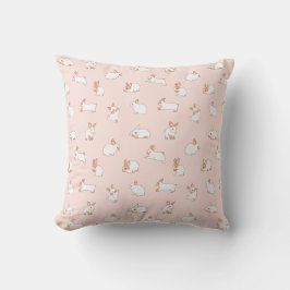 Niedlicher sonniger Pink-Muster Frühjahr Kissen