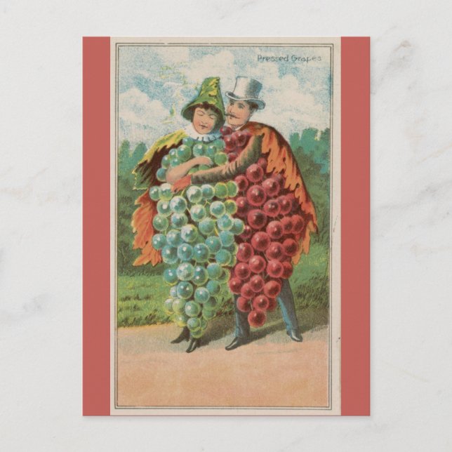 Niedlicher, sonniger Vintager Valentinstag Postkarte (Vorderseite)