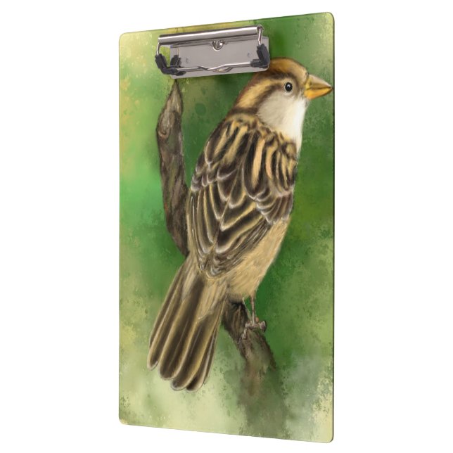 Niedlicher Spargel-Clipboard-Federbein Klemmbrett (Links)