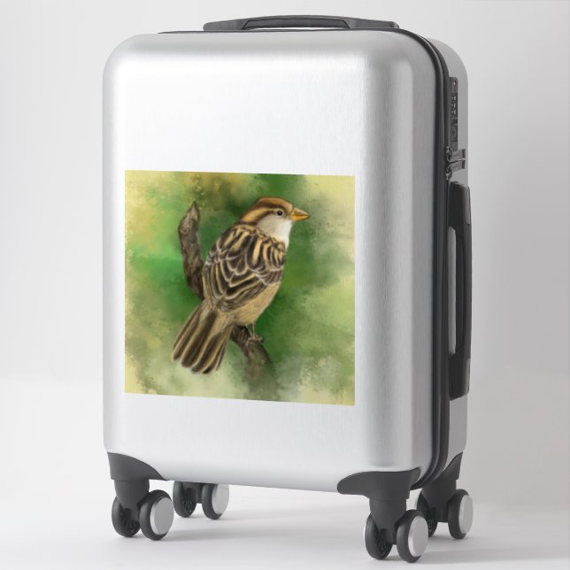 Niedlicher Sparrow-Sticker Aufkleber (Koffer)