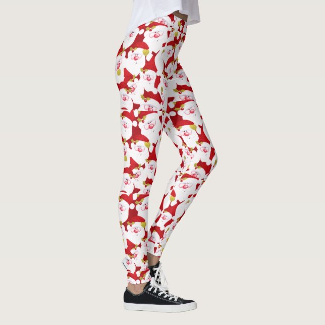 Niedlicher Spaß Chic Sportaktivitäten Weihnachten Leggings (Rechts)