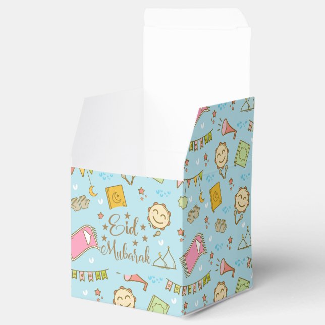 Niedlicher Spaß Eid Mubarak Eid Goodie Gefallen Bo Geschenkschachtel (Geöffnet)