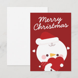 Niedlicher Spaß frohe Weihnachten Dankeskarte