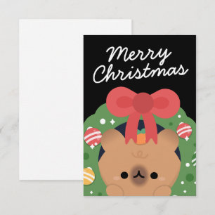 Niedlicher Spaß frohe Weihnachten Dankeskarte