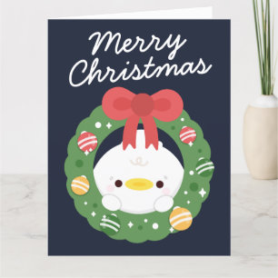 Niedlicher Spaß frohe Weihnachten Dankeskarte