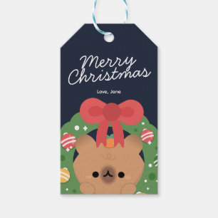 Niedlicher Spaß frohe Weihnachten Geschenkanhänger