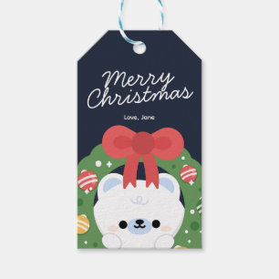 Niedlicher Spaß frohe Weihnachten Geschenkanhänger