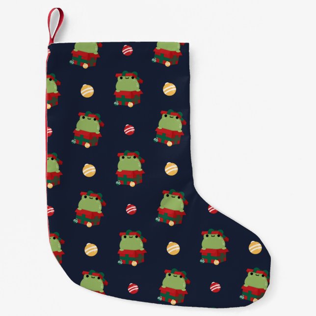 Niedlicher Spaß frohe Weihnachten Kleiner Weihnachtsstrumpf (Vorderseite)