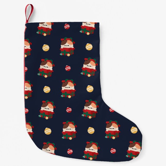 Niedlicher Spaß frohe Weihnachten Kleiner Weihnachtsstrumpf (Vorderseite)