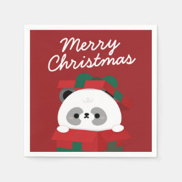 Niedlicher Spaß frohe Weihnachten Serviette