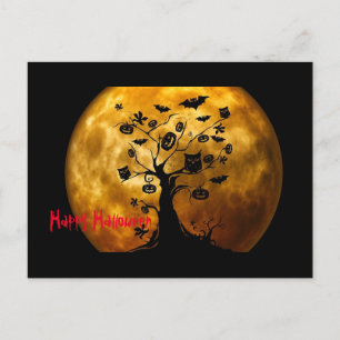 Niedlicher Spaß glücklicher Halloween Beängstigend Feiertagspostkarte