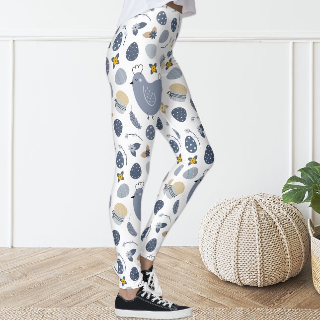 Niedlicher Spaß Hühnerflora Leggings (Von Creator hochgeladen)
