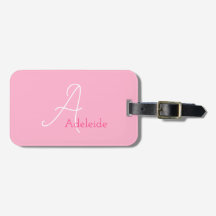 Niedlicher Spaß Moderne Girly Pink Mit Monogramm