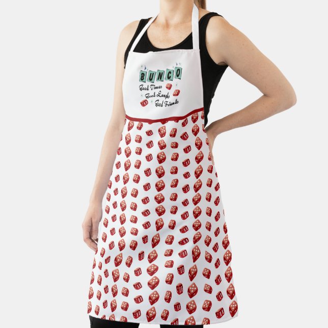 Niedlicher Spaß Red Dice Retro Bunco Schürze (InSitu)