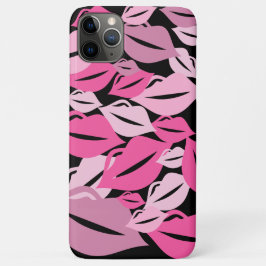 Niedlicher Spaß Rosa Lippen KIsses Muster Case-Mate iPhone Hülle