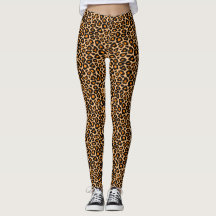 Niedlicher Spaß Sexy Brown & Orange Leopart Print