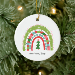 Niedlicher Spaß skandinavischer Regenbogen Nordic Keramik Ornament