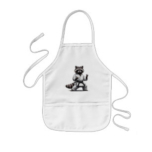 Niedlicher Spaß Tier-Spaß Raccoon Kampfkunst Kinderschürze