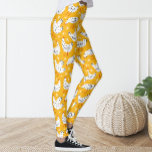 Niedlicher Spaß Vintag Gelb und Schwarze Hühnerhen Leggings<br><div class="desc">Leggings schmückten Hühnermuster.</div>