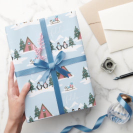 Niedlicher Spaß Weihnachten Falala Pinguine Umschl Geschenkpapier