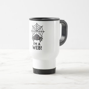 Niedlicher Spider Sticker 🕷️ ✨   Cartoon Web Fun" Reisebecher