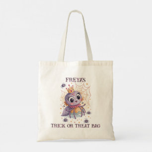 Niedlicher Spinnenwurzeltrick oder Treat Tote Bag Tragetasche