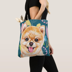 Niedlicher Spitz Farbige Blume Tasche