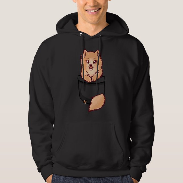 Niedlicher Spitz Hoodie (Vorderseite)