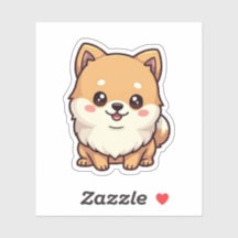 Niedlicher Spitz, Kawaii-Stil, klein