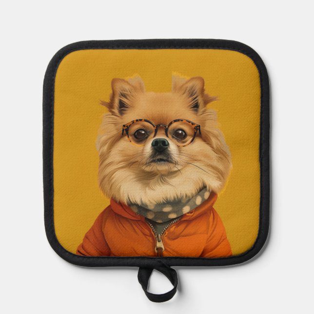 Niedlicher Spitz Topflappen (Vorderseite)