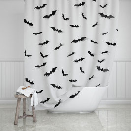 Niedlicher Spooky Bats Halloween Goth Duschvorhang