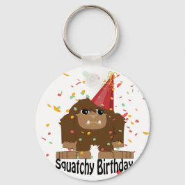 Niedlicher Squatchy Birthday Bigfoot Schlüsselanhänger