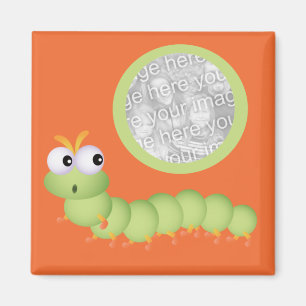 Niedlicher Squiggly Wurm-Foto-Magnet Magnet