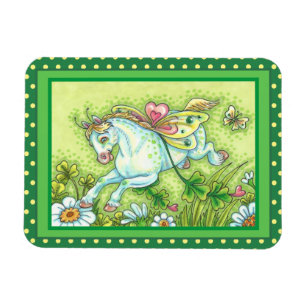 NIEDLICHER ST. PATRICK'S DAY FLYING IRISH PONY, FA MAGNET