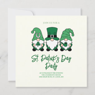 Niedlicher St. Patrick's Day Gnome Einladung