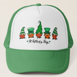 Niedlicher St Patrick's Day Irish Gnomes Truckerkappe