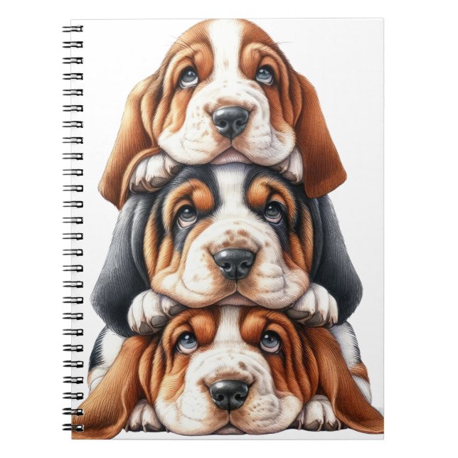 NIEDLICHER STACK DER HUNDE-HUNDE NOTIZBLOCK (Vorderseite)