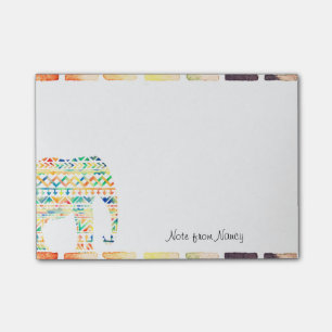 Niedlicher Stammesdesign-Elefant Post-it Klebezettel