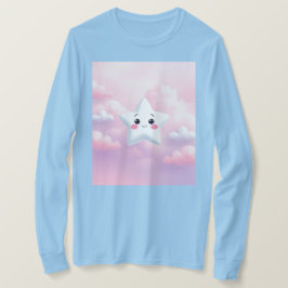 Niedlicher Star Lavender Pink Light Blue T - Shirt