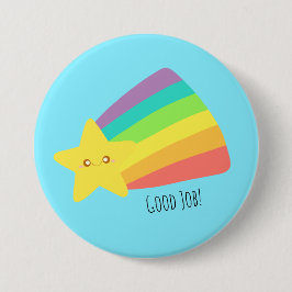 Niedlicher Star-Regenbogen Button
