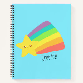 Niedlicher Star-Regenbogen Notizbuch